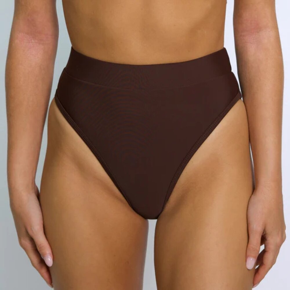 93 Play Street CHLOE "Cacao" Brown High Rise Bikini Bottom